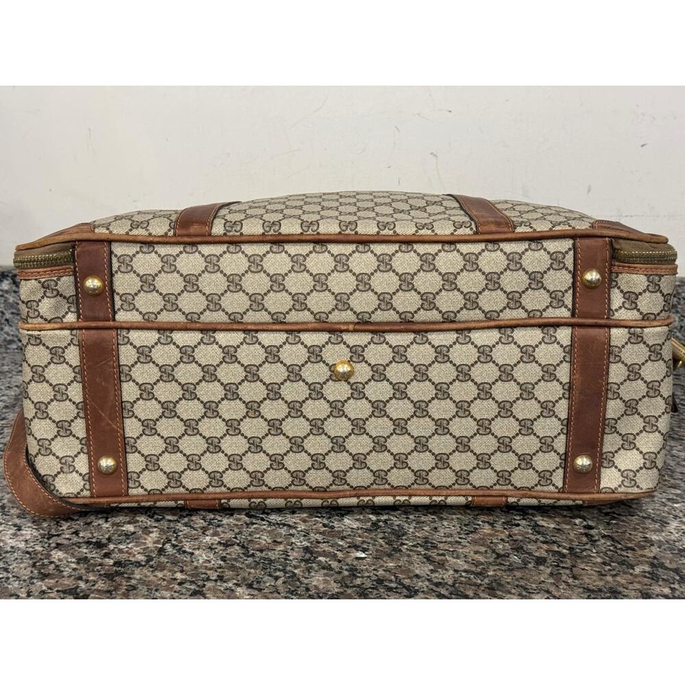 Gucci GG Web Vintage 1980 Travel Luggage Bag w/ Strap SPB-VWG 341027 - Picture 3 of 13